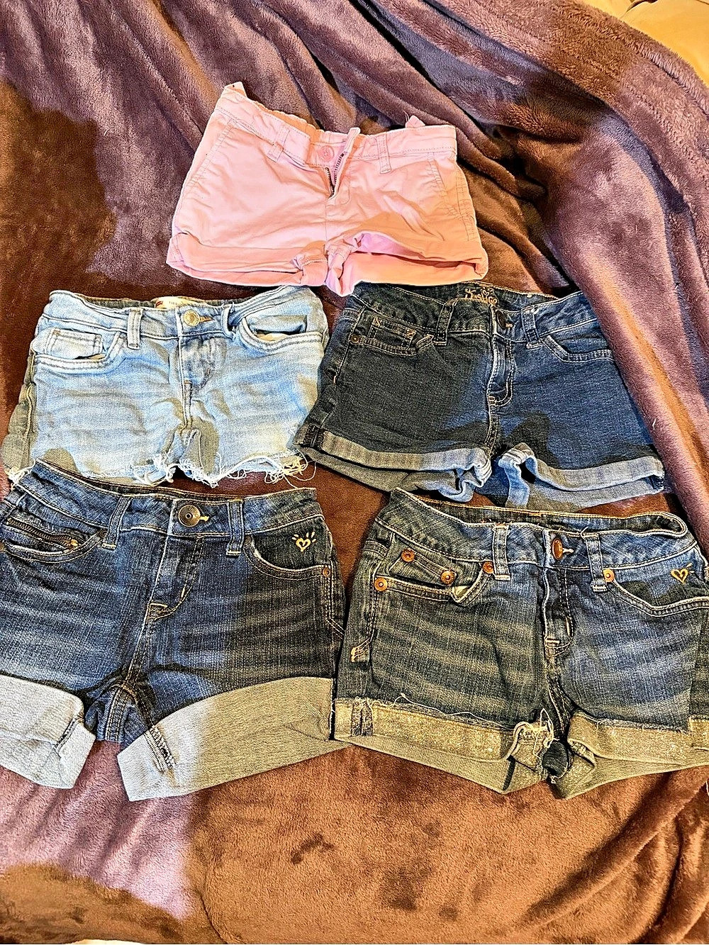 Mixed lot Girls 8 Denim Shorts